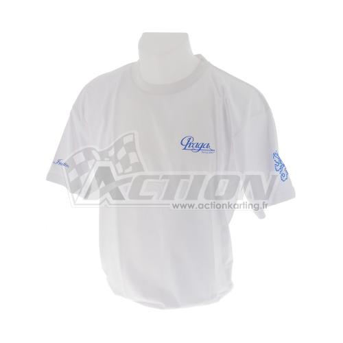 T-shirt PRAGA officiel - Blanc - T.L ou XL uniquement